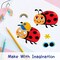 Wrapables Make a Face Stickers, Make Your Own Animal, Food, Dress-Up Stickers, DIY Craft Activities, Party Favors (24 Sheets), Bugs